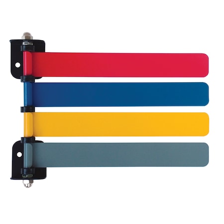 Room ID Flag System, Std 4 Color Set (Quickly & Clearly Alert Staff To